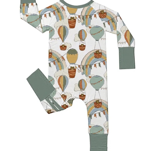 Kids One Piece with Hot Air Balloon Print - Picture 2 of 2